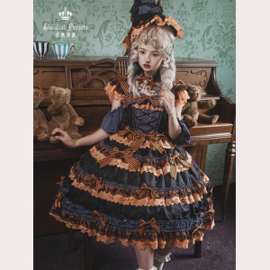 Pumpkin Opera House Halloween Lolita Dress OP by Classic Puppets (CP10)
